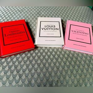 3 iconic fashion : Little Book of Valentino Louis  Vuitton & Christian Louboutin